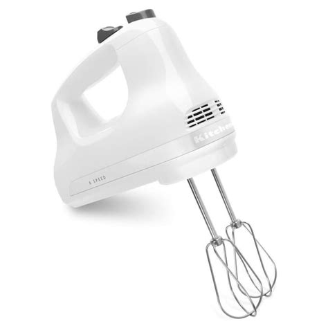 KitchenAid 5-in Cord 5-Speed White Hand Mixer in the Hand Mixers department at Lowes.com