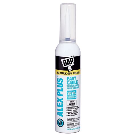 Dap 10.1 Oz White Alex Plus White Easy Caulk (Caulking Compounds ...