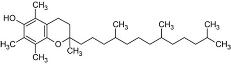 Molecular structure of Vitamin E. | Download Scientific Diagram