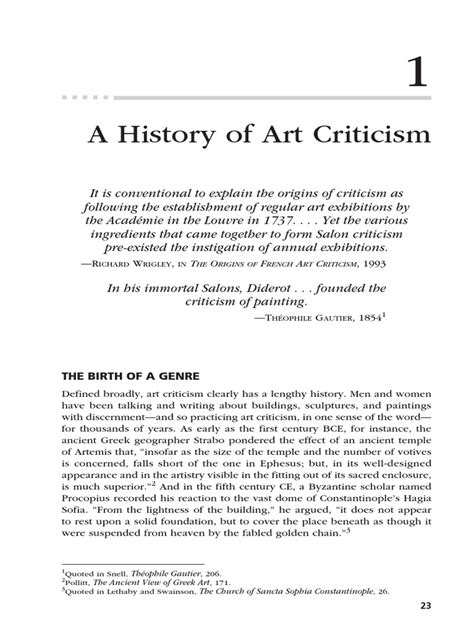 A History of Art Criticism | PDF | Art Criticism | Romanticism