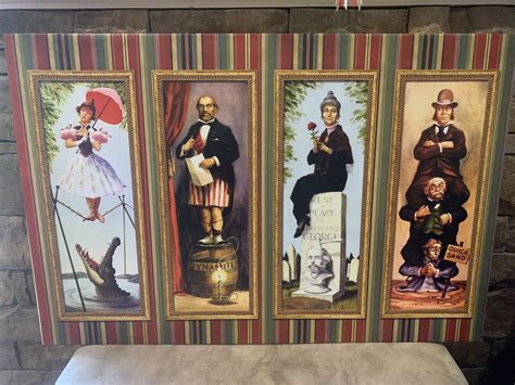 Haunted Mansion Stretching Room Portraits Canvas Disneyland Disney World | eBay