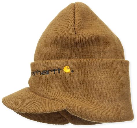 Carhartt Men's Knit Hat With Visor | Knit hat for men, Knitted hats ...