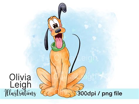 Mickey Mouse and Friends Pluto Clipart PNG Files DIGITAL - Etsy Canada