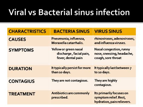 Viral vs Bacterial Sinus infection