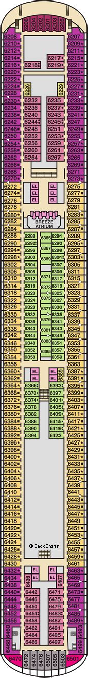 Carnival Breeze Deck Plans: Ship Layout, Staterooms & Map - Cruise Critic