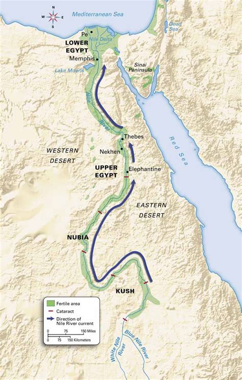 Ancient Egypt Map Nile River - Map Of Israel And Palestine