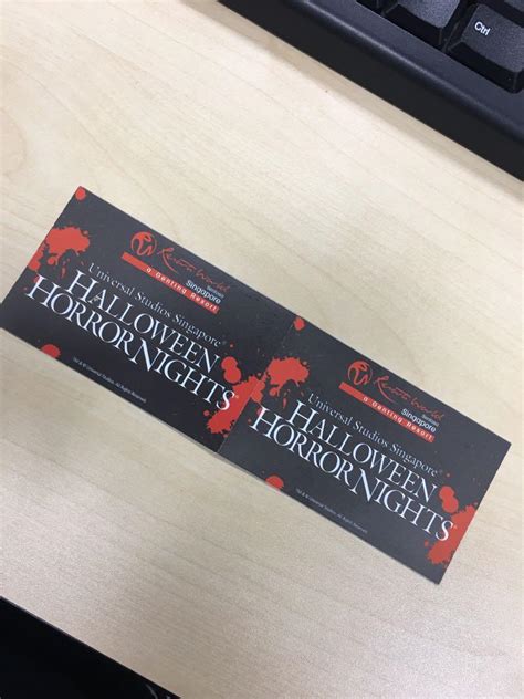 Halloween Horror Nights Tickets, Tickets & Vouchers, Event Tickets on Carousell