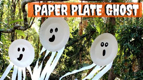 Halloween Craft for Kids | Paper Plate Ghost - YouTube