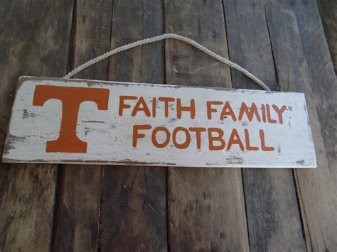 Tennessee Volunteers football sign Vols wood sign