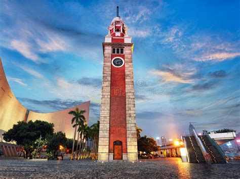 Hong Kong - Night View Old Clock Tower Stock Photo - Image of landmark ...