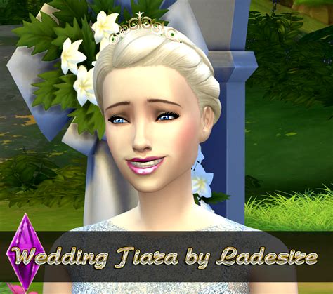 Ladesire's creative corner): The Sims 4 - Wedding Tiara by Ladesire (New Mesh)