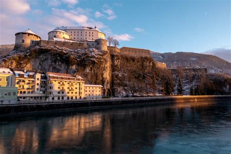 Kufstein Fortress and the River Inn, Austria