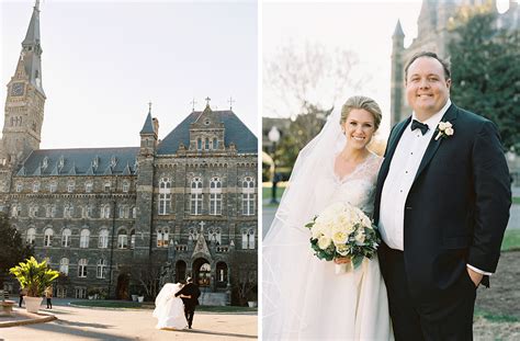 The Ultimate Georgetown University Couple's Wedding is Full of School Spirit | Washingtonian