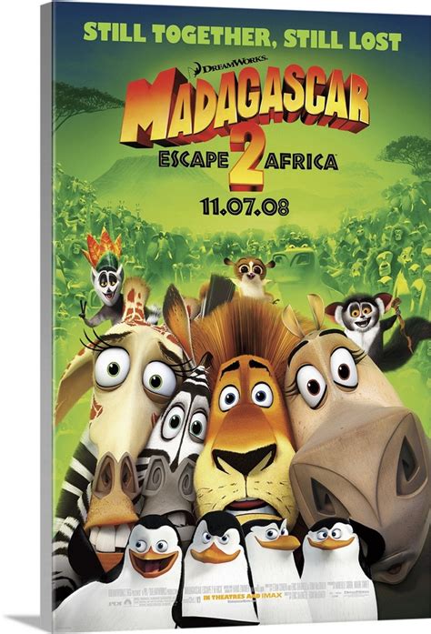 Madagascar: Escape 2 Africa - Movie Poster Wall Art, Canvas Prints ...