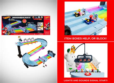 Don't Pay $140, Get the Hot Wheels Mario Kart Rainbow Road Raceway 8-Foot Track Set for $87.33 ...