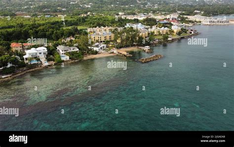 An aerial view of seaside hotel buildings Stock Photo - Alamy