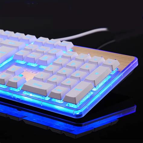 Ice Blue/ Orange Backlight Keyboard Backlit Glowing Illuminated Gaming Game Anti ghost Metal ...