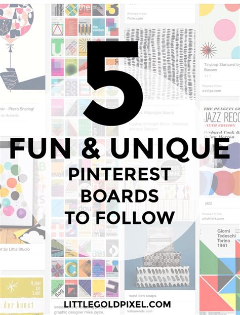 5 Pinterest Boards You Should Follow • Little Gold Pixel