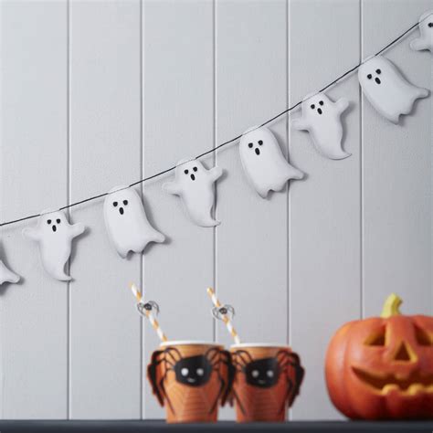 spooky ghost halloween garland bunting decoration by ginger ray ...