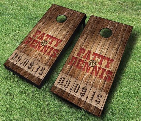 Wedding Country Rustic Cornhole Boards | Rustic country wedding, Outdoor country wedding ...