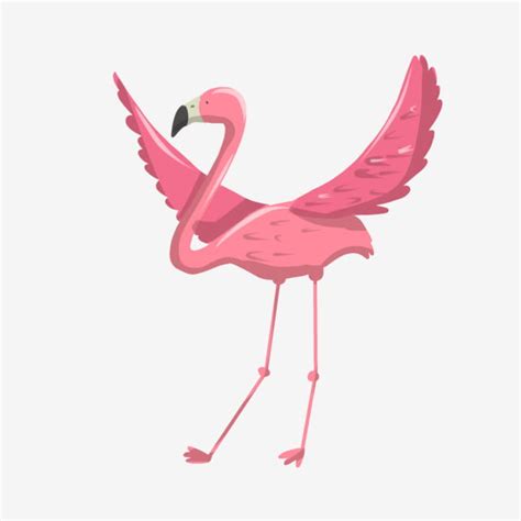 Pink Flamingo White Transparent, Winged Pink Flamingo Illustration ...