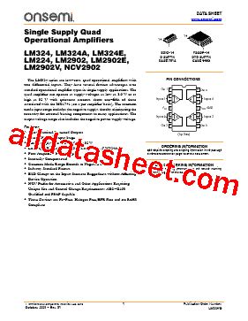 LM2902 Datasheet(PDF) - ON Semiconductor