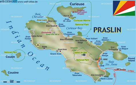 Anse Lazio Map - Seychelles