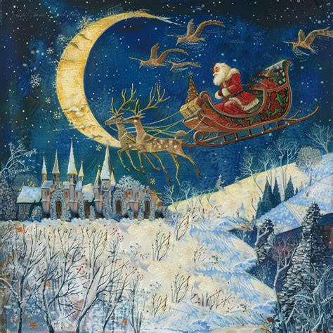 Christmas Santa Claus Sleigh Art Free Stock Photo - Public Domain Pictures