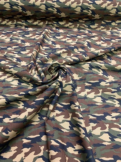 Army Camouflage 100% Cotton Camo Print Fabric 44W Material by - Etsy