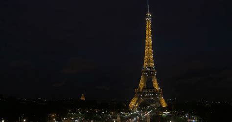 Light Show Of Eiffel Tower At Night Stock Footage SBV-338480815 ...