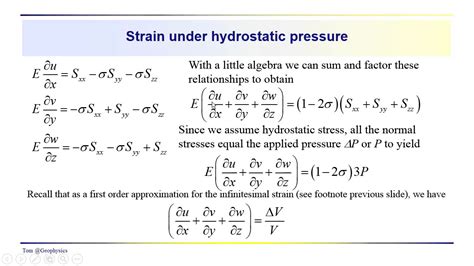 Geophysics: Seismic - Wave Equation stress-strain preliminaries - YouTube