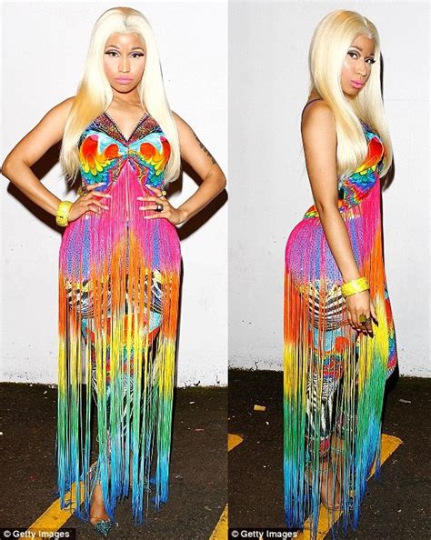 Checkout Nicki Minaj's stunning rainbow colored outfit | This Is Miss ...