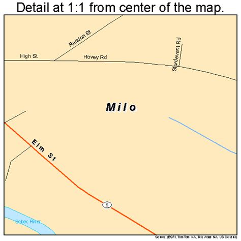 Milo Maine Street Map 2345985