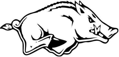 razorback Clip Art | Arkansas Razorback Outline | Tshirt makers | Pinterest | Coloring, Coloring ...