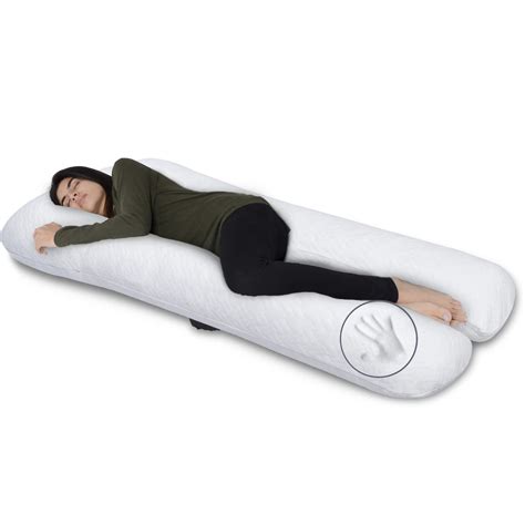 Milliard 65 Inch U Shaped Total Body Support Pillow Memory Foam with ...