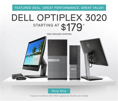 Dell Refurbished Coupons offer 45% on any Laptop or Desktop (excludes ...