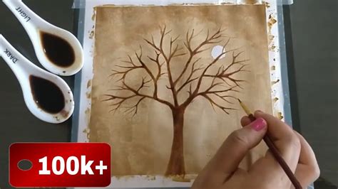 Simple Painting Using Coffee