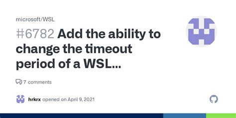 Add the ability to change the timeout period of a WSL instance · Issue ...