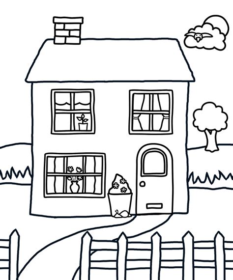 House Printable Coloring Pages