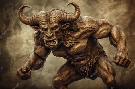 Premium Photo | Minotaur monster fantasy generate ai