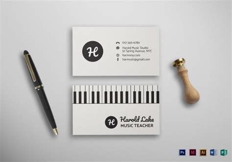 26+ Music Business Card Templates - PSD, AI, Word | Free & Premium ...