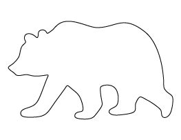 Free Animal Patterns for Crafts, Stencils, and More | Page 11 | Bear stencil, Stuffed animal ...