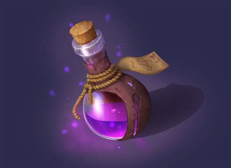 ArtStation - A bottle of magic liquid, Tatiana Shmitova | Bottle drawing, Game concept art ...