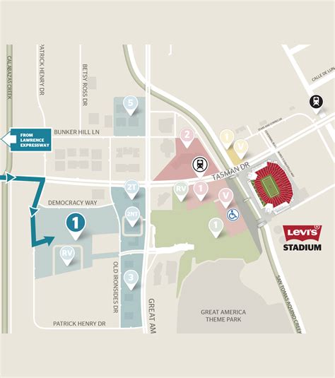 Levi Stadium Gate Map