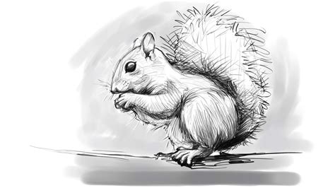 Feeling Squirrely…Sketches in Corel #Painter | Steve Thomason