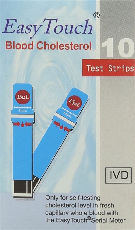 EasyTouch Blood Cholesterol Test Strips (pack of 10) | eBay