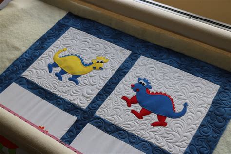 Dinosaur Baby Quilt – Free Bird Quilting Designs