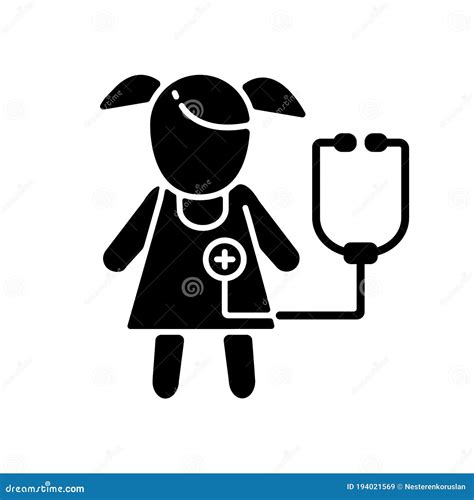 Pediatric Department Black Glyph Icon Stock Vector - Illustration of healthcare, items: 194021569