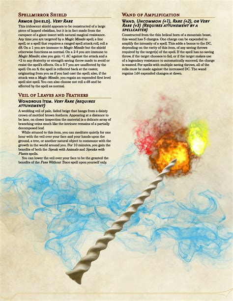 DnD 5e Homebrew — Magnificent Magic Items by Vecna_Is_My_Co-Pilot...