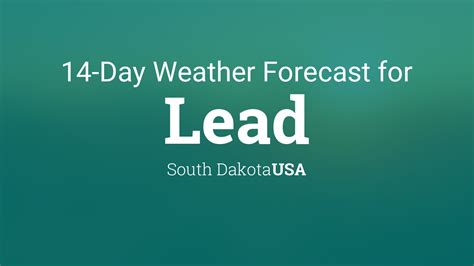 Lead, South Dakota, USA 14 day weather forecast